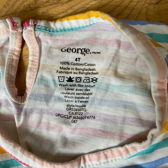 Striped Cotton Sundress - 4T - Picture 2 of 2